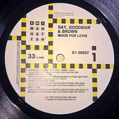 Ray, Goodman & Brown Featuring Greg Willis - Mood For Lovin' - EMI-Manhattan Records