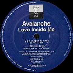 Avalanche - Love Inside Me - Black & Blue