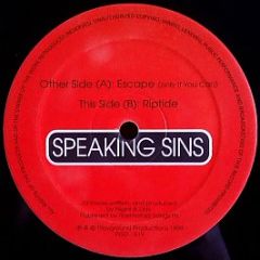 Speaking Sins - Escape (Only If You Can) / Riptide - Playground Productions