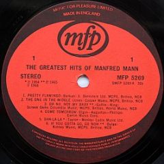 Manfred Mann - The Greatest - Music For Pleasure
