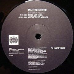 Martin Eyerer - Starry Night - Sumo Records