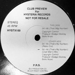 Partners Rime Syndicate - 54-46 (That's My Number) - Hysteria 