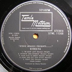 Stevie Wonder Presents Syreeta - Syreeta - Tamla Motown