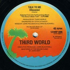 Third World - Talk To Me (Disco Mix) - Island Records