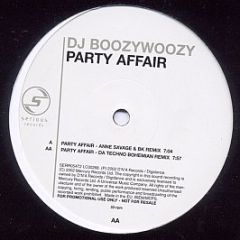 DJ Boozywoozy - Party Affair - Serious Records