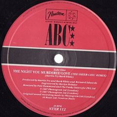 ABC - The Night You Murdered Love (The Sheer-chic Remix) - Neutron Records