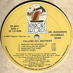 Dr. Buzzard's Savannah Band - Calling All Beatniks! - Passport Records