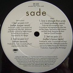 Sade - Feel No Pain (Nellee Hooper Mixes) - Epic