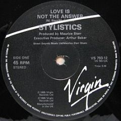 Stylistics - Love Is Not The Answer - Virgin