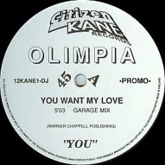 Olimpia - You Want My Love - Citizen Kane Records