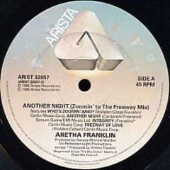Aretha Franklin - Another Night (Zoomin' To The Freeway 12" Mega-Mix) - Arista