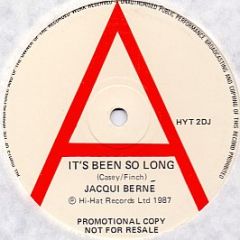 Jacqui Berné - It's Been So Long - Hi Hat