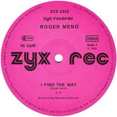 Roger Meno - I Find The Way - Zyx Records