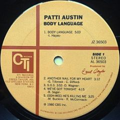 Patti Austin - Body Language - Cti Records