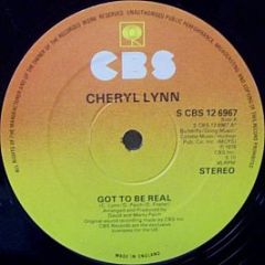 Cheryl Lynn - Got To Be Real - CBS