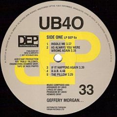 Ub40 - Geffery Morgan... - Dep International