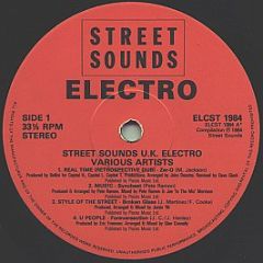 Various Artists - Street Sounds UK Electro - Street Sounds