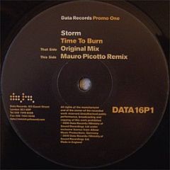 Storm - Time To Burn (Promo 1) - Data Records