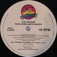 The Winans Featuring Anita Baker - Ain't No Need To Worry - Qwest Records