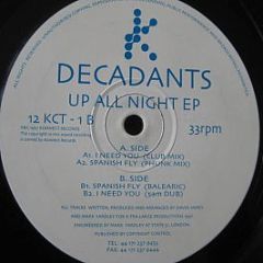 Decadants - Up All Night EP - Konnect Records
