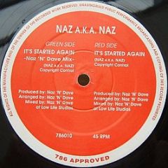 Naz A.K.A. Naz - It's Started Again - 786 Approved