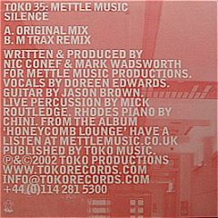 Mettle Music - Silence - Toko Records