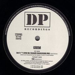 karim - Don't F**k With Me / Fist - Dp Recordings