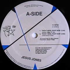 Jesus Jones - Right Here, Right Now / International Bright Young Thing - Sbk Records