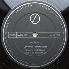 Joy Division - Love Will Tear Us Apart - Factory