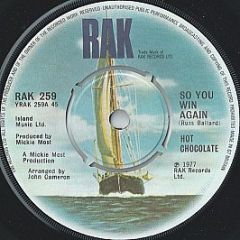 Hot Chocolate - So You Win Again - RAK