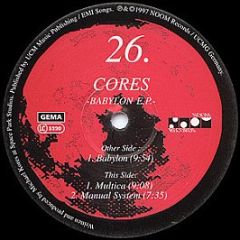 Cores - Babylon EP - Noom Records