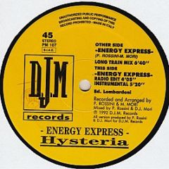 Hysteria - Energy Express - Djm Records