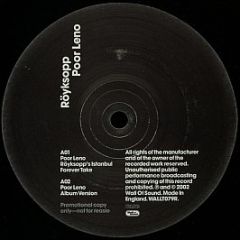 Röyksopp - Poor Leno - Wall Of Sound