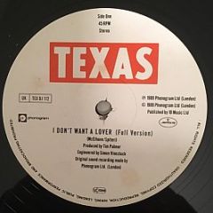 Texas - I Don't Want A Lover - Mercury