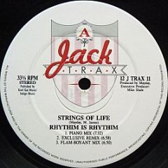 Rhythim Is Rhythim / Model 500 - Strings Of Life / Off To Battle / Kaos - Jack Trax