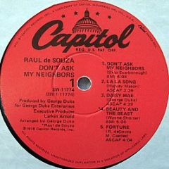 Raul De Souza - Don't Ask My Neighbors - Capitol