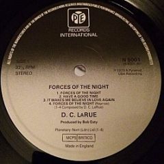 D.C. LaRue - Forces Of The Night - Pye International