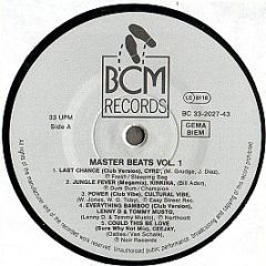 Various Artists - Master Beats Vol. 1 - BCM Records