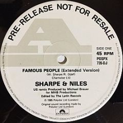 Sharpe & Niles - Famous People - Polydor