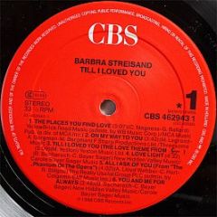 Barbra Streisand - Till I Loved You - CBS
