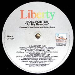 Noel Pointer - All My Reasons - Liberty