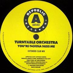 Turntable Orchestra - You're Gonna Miss Me - Republic Records