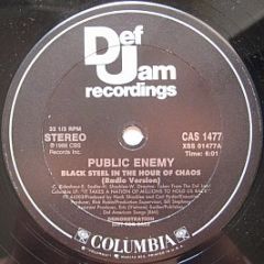 Public Enemy - Black Steel In The Hour Of Chaos - Def Jam Recordings