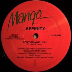 Affinity - Don't Go Away - Mango