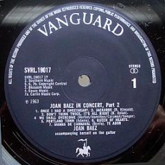 Joan Baez - Joan Baez In Concert, Part 2 - Vanguard