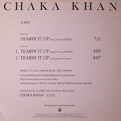 Chaka Khan - Tearin' It Up - Warner Bros. Records