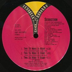 Seduction - Two To Make It Right - Vendetta Records