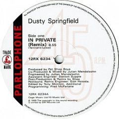 Dusty Springfield - In Private (Remix) - Parlophone