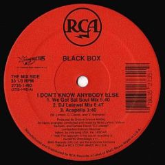 Black Box - I Don't Know Anybody Else - RCA