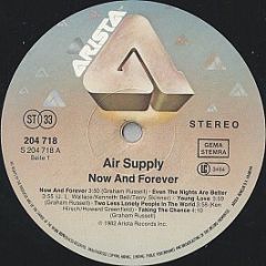 Air Supply - Now And Forever - Arista